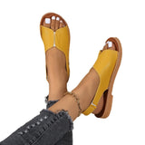 Breakj Large-Size Women's Shoes Summer New Retro Casual Roman Sandals Women's Fashion Breathable Soft-Soled