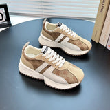 Breakj Korean Version Of Forrest Gump Shoes Female Spring 2025 New Student Running Sports Versatile High Dad Shoes