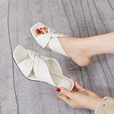 High Heels Slippers Women Summer 2023 Plus Size Female Slippers Fashion Gold Open Toe