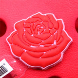 Cute PVC Shoe Charms Accessories Eggplant Daisy Bee Flower Shoes Buckle Decorations fit Croc JIBZ Kids X-mas Party