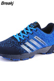 Men Outdoor Sneakers Summer Breathable Shoes for Men Lightweight Sneakers Comfortable Sports Walking Training Running