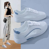 Breakj White Shoes Female 2025 Summer New Ins Korean Version Joker Casual Hollow Out Mesh Breathable Thin Bottom Women's Shoes