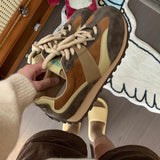 Breakj German Training Shoes Super Fire Fight Color Platform Sports Shoes Women's Shoes 2024 Summer New Advanced Sense Versatile Casual