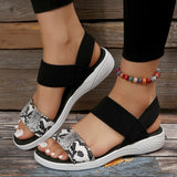 Women's Shoes on Sale 2023 Fashion Wedge Heel Platform Women's Sandals Summer New Outdoor Beach Sandals Ladies Elastic
