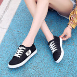 Canvas shoes woman new arrival Lace-up Spring/autumn Sneakers for girls Fashion Denim solid Blue/White casual shoes