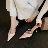 Breakj Bag Head Cool Drag 2025 Spring New Fairy Style High Value Fine Heel Single Shoe Tip With High-Heeled High-Heeled