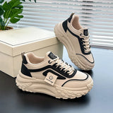 Breakj Korean Version Of The New Dad Shoes Female 2025 Spring Student Running Sports Platform Increased Casual Shoes Female