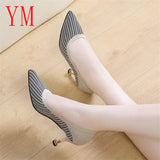 2020 New Spring Women Kitten Heels Pumps Designer Low High Stiletto Big Size Dress Wedding Shoes Blue Beige Black Heels