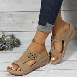 Breakj The Summer Of 2025, The New Slope Of Women's Sandals Sold Thick Bottom And Flower