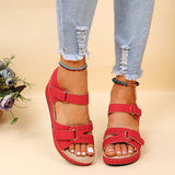 Breakj New Large-Size Fish Mouth Casual Sandals Hot Roman Wind Sandals Women Wear Magic