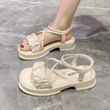 Breakj Sandals Women 2025 Summer New Korean Version Of Thick Soles To Increase The Breathable Sandals Are Not Tired Roman