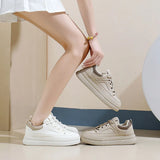Breakj 2025 Spring Small White Shoes New Korean Ins Female Student Platform Ighten Sports Board Shoes Casual Street Shot