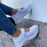 Breakj Casual Single-Shoe Women's 2023 Summer New Slope And Magic Sticker Casual Large-Size Sports Women's
