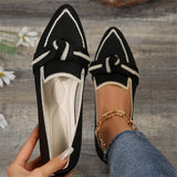 Breakj 2025 Autumn Tip-Headed Flat-Soled Single-Shoe Large-Size Fashion Flying Pedal Casual Women's