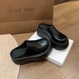 Increase Slippers Women 2024 Spring and Autumn New Explosive Outside To Wear Super High Heel Bao Head Half