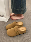 Breakj Shoes Baotou Half Slippers Women's Spring 2025 New Leisure Fashion Trend With Thick Soles Half Drag Women's