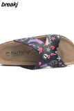 2023 Summer Cross Cork Slipper New Fashion Women Casual Beach Slip on Outside Non-slip Slides