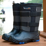 Men's Snow Boots Waterproof Steel Nails Midtube Fishing Boots Plus Velvet Anti-cold Boot for Men Winter Outdoor Camouflage