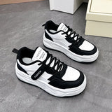 Breakj 2025 Small White Shoes New Korean Version Ins Female Student Platform Increased Sports Board Shoes Casual Shoes