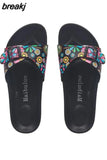 2023 New Summer Women Slipper Fashion Casual Beach Buckle Non-slip Outside Weightlight Slides