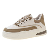 Breakj Small White Shoes Women 2025 Autumn New Casual Fashion Thick-Sed Loose Pastry Plate Shoes Trendy Round Head With