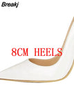 2023 New Women Pumps Patent Leather High Heels Shoes Fashion Office Shoes Stiletto Party Shoes Female Comfort Women