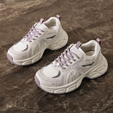 Breakj Korean Version Of The Thick Platform Dad Shoes Spring 2025 New Street Shot Student Running Sneakers Increased Casual KT