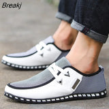 Loafers Men Spring Slip on Flats Casual Leather Shoes Breathable Mocassin Homme Luxury Brand British Driving Shoes