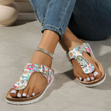 Breakj Flat-Bottomed Cool Slippers Women 2025 New Clip-On Flip-Flops Tobs Of The Boken Beach