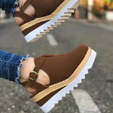 Heel Shoes Woman Sandals Vintage Flat Platform Ladies Shoes Women Fashion Comfortable Sandals Female Sandalias
