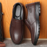 Shoes Genuine Leather Casual Shoes For Men Flat Platform Walking Shoes Outdoor Footwear Loafers Breathable