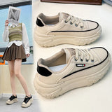 Breakj Shoes Female Spring 2024 New Korean Version Of Joker Student Platform Shoes Female Casual Shoes Breathable Women's Shoes