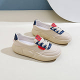 Breakj Small White Shoes Students Korean Version Female 2024 Autumn New Platform Increased Breathable Casual Shoes Street Shot