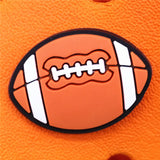 Cute Beetle Football WFH Shoe Buckle Accessories Love Your Mother Shoe Charm Decorations fit Croc Jibz Wristbands Kids