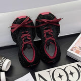 Breakj Drill Full Of Stars Old Dad Shoes 2025 Spring And Autumn New Thick Bottom Height Full Of Diamonds In The Tide Of Net Red Casual