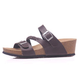 Fashion Designer Platform Med Heel Cork Slipper 2023 New Women Summer Casual Beach Wedge Trifle Outside Slide