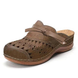 Breakj Bag Head Cool Drag Woman 2025 Summer New Slope And Women's Sandals Thick Soles Hollow Round Head Wearing