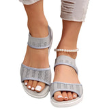 Breakj Casual Foot Fashion Sandals Women 2025 New Sports Word Flying Flat Bottom Fish Mouth
