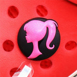Cute Pink Roller Skates Motorcycle Shoes Decoration Accessories Jibz for Croc Charms for Shoes Bracelets Kids Gifts